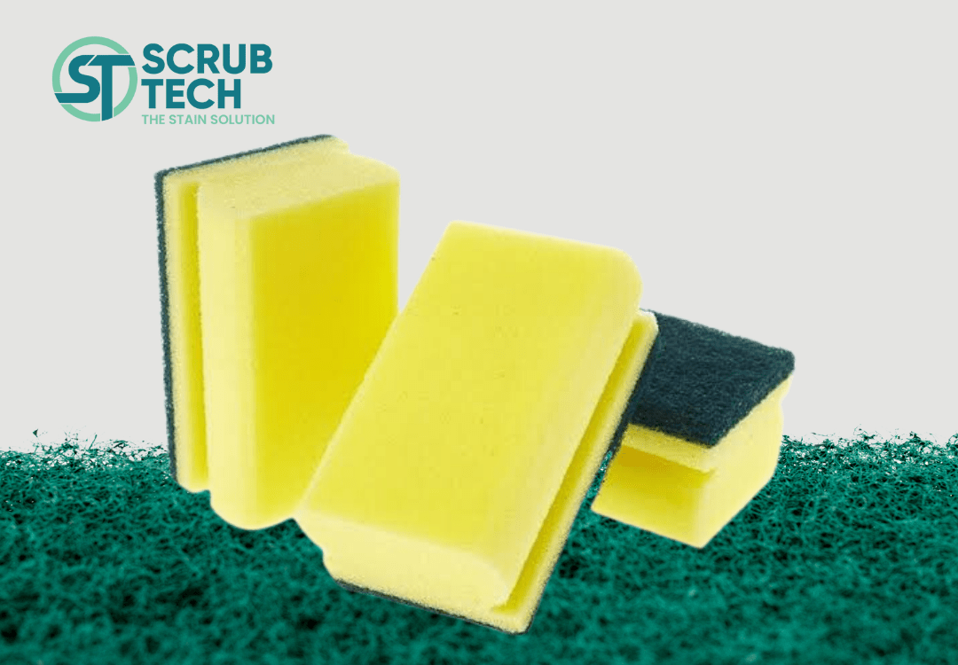 Custom Printed Kitchen Cleaning Sponge Scouring Pads Utensil Cellulose Cleaning Sponge