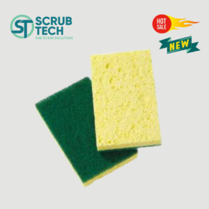 Custom Printed Kitchen Cleaning Sponge Scouring Pads Utensil Cellulose Cleaning Sponge