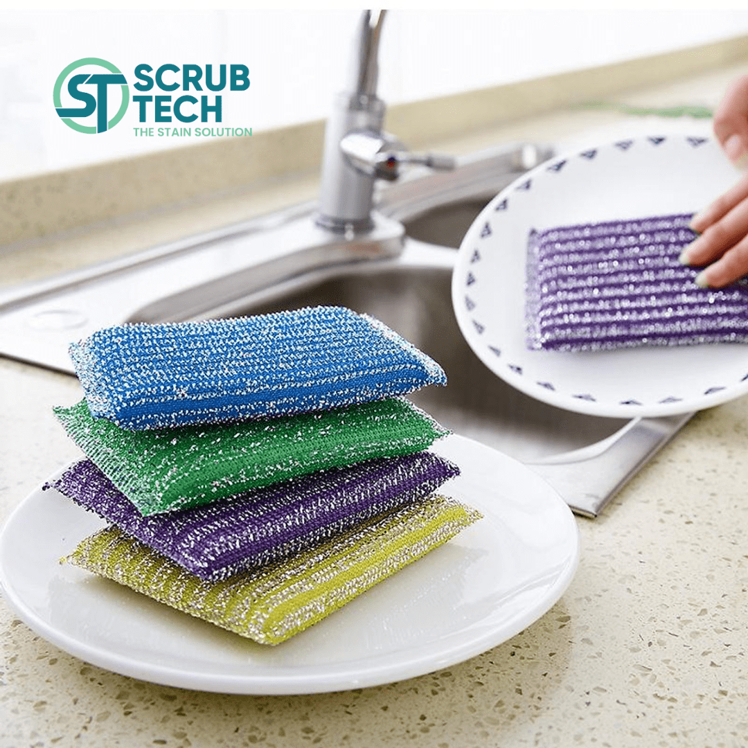 Practical Stainless Steel Wire Sponge Scouring Cloth Kitchen Decontamination Clean Bowl/dish/pot Brush Household Cleaning Tool